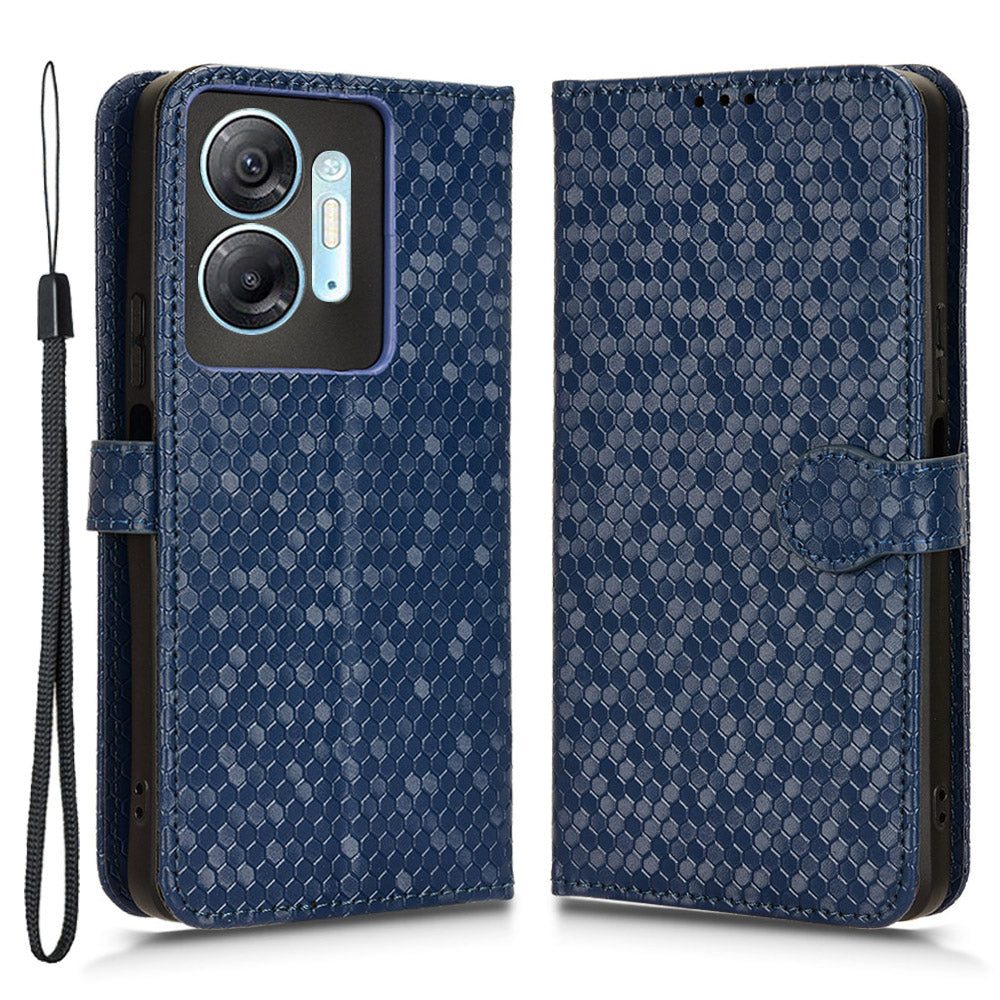 For Infinix Hot 30 5G Imprinted Wallet Phone Cover Anti-scratch PU Leather Stand Case