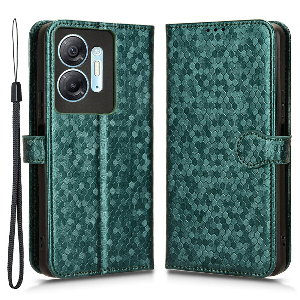 For Infinix Hot 30 5G Imprinted Wallet Phone Cover Anti-scratch PU Leather Stand Case