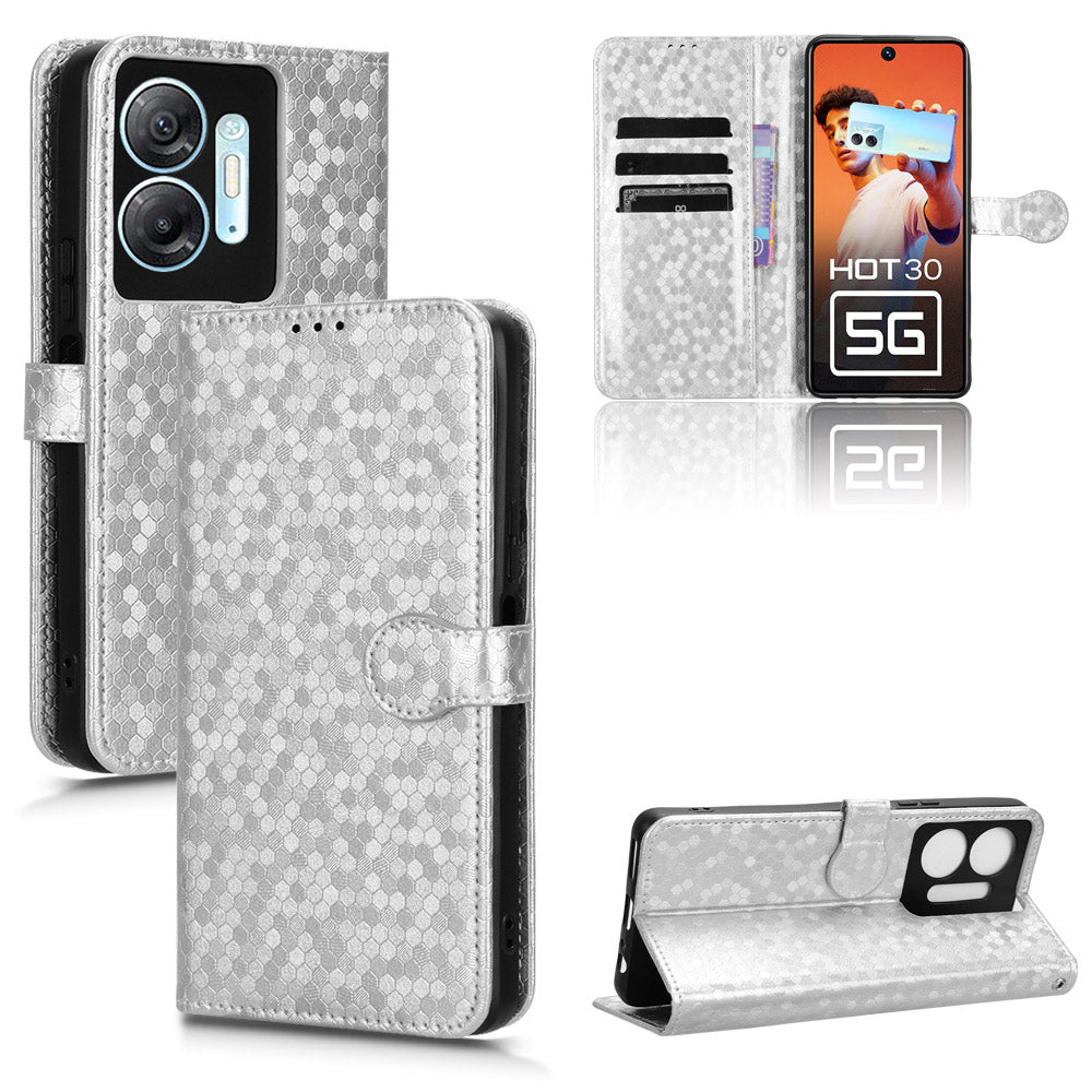 For Infinix Hot 30 5G Imprinted Wallet Phone Cover Anti-scratch PU Leather Stand Case
