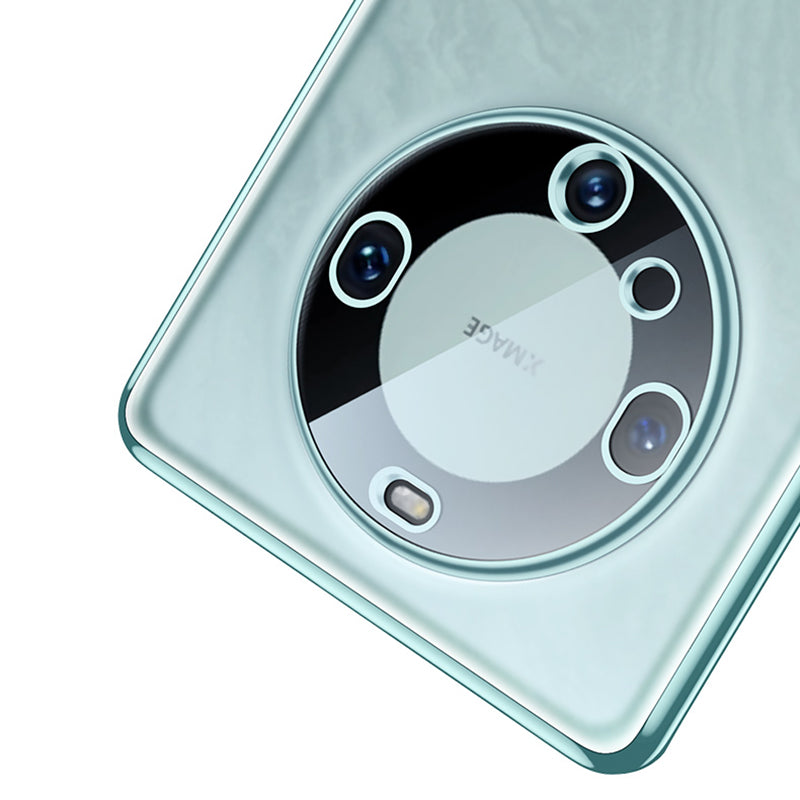 For Huawei Mate 60 Pro+ Case Vacuum Electroplating AG Fingerprint-Proof TPU Phone Cover
