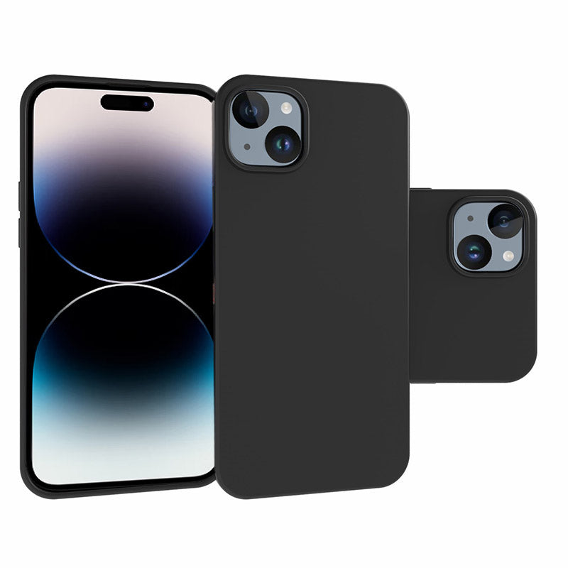 10Pcs  /  Pack Dual-sided Matte Phone Cover for iPhone 15 Plus , Flexible TPU Phone Case