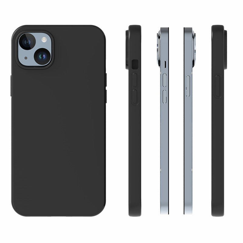 10Pcs  /  Pack Dual-sided Matte Phone Cover for iPhone 15 Plus , Flexible TPU Phone Case