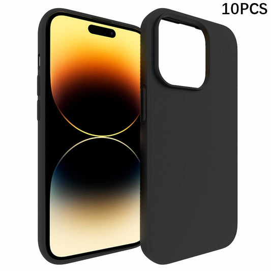 10Pcs  /  Pack for iPhone 15 Pro Cell Phone Cover Dual-sided Matte TPU Smartphone Case