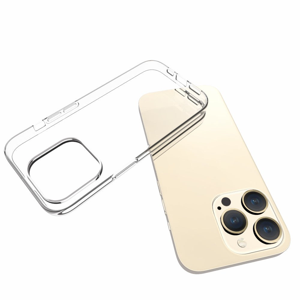 10Pcs  /  Pack Clear Phone Shell For iPhone 15 Pro , TPU Case Inner Watermark-Free Texture Phone Cover