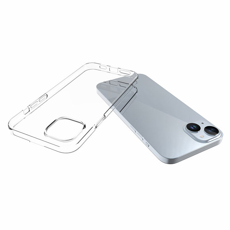 10Pcs  /  Pack Clear TPU Phone Shell For iPhone 15 Plus , Phone Cover with Inner Watermark-Free Texture