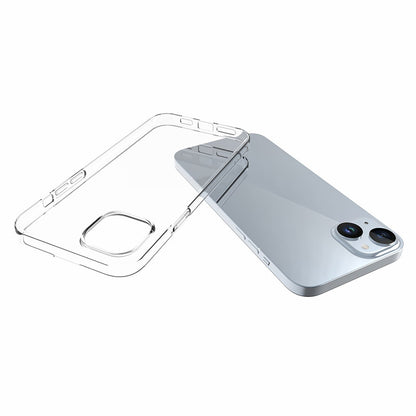 10Pcs  /  Pack Clear TPU Phone Shell For iPhone 15 Plus , Phone Cover with Inner Watermark-Free Texture