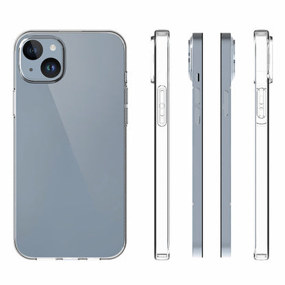 10Pcs  /  Pack Clear TPU Phone Shell For iPhone 15 Plus , Phone Cover with Inner Watermark-Free Texture
