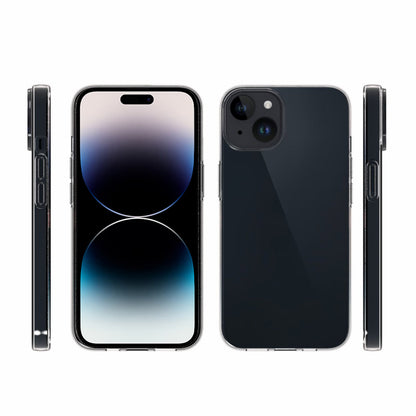 10Pcs / Pack For iPhone 15 Slim-Fit TPU Case Inner Watermark-Free Texture Cell Phone Shell