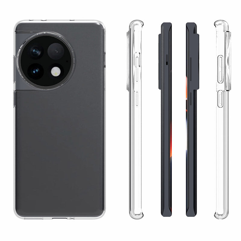 10Pcs  /  Pack For OnePlus Ace 2 Pro 5G Clear Cover Inner Watermark-Free Texture TPU Phone Case