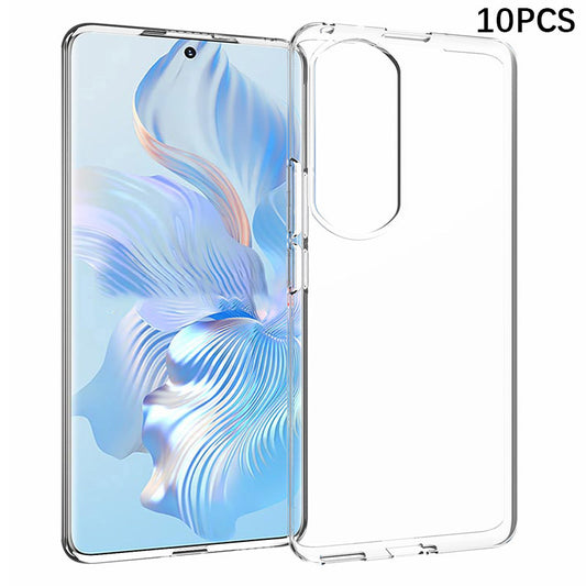10Pcs  /  Pack Mobile Phone Cover For Honor 90 Pro , TPU Case Inner Watermark-Free Texture Shell
