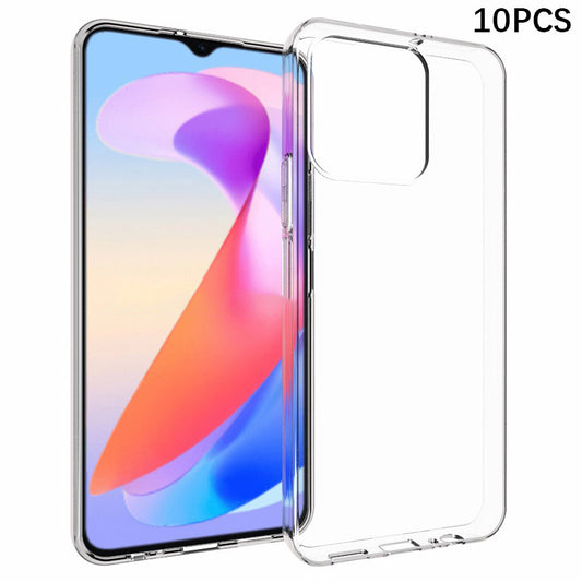 10Pcs  /  Pack For Honor X6a 4G Dustproof Phone Case Inner Watermark-Free Texture TPU Mobile Phone Cover