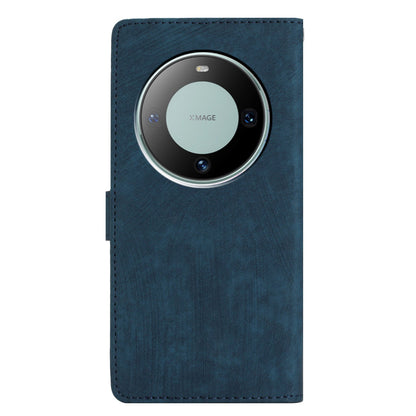 For Huawei Mate 60 Pro Case Skin-touch Leather Cover Solid Color Phone Shell