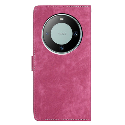 For Huawei Mate 60 Pro Case Skin-touch Leather Cover Solid Color Phone Shell