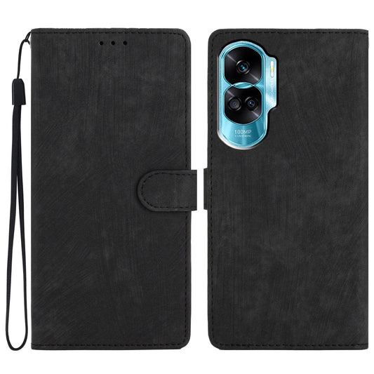 For Honor 90 Lite 5G / X50i 5G Case Solid Color PU Leather Wallet Phone Cover