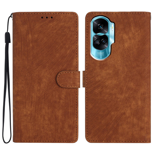 For Honor 90 Lite 5G / X50i 5G Case Solid Color PU Leather Wallet Phone Cover