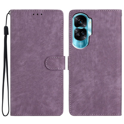 For Honor 90 Lite 5G / X50i 5G Case Solid Color PU Leather Wallet Phone Cover
