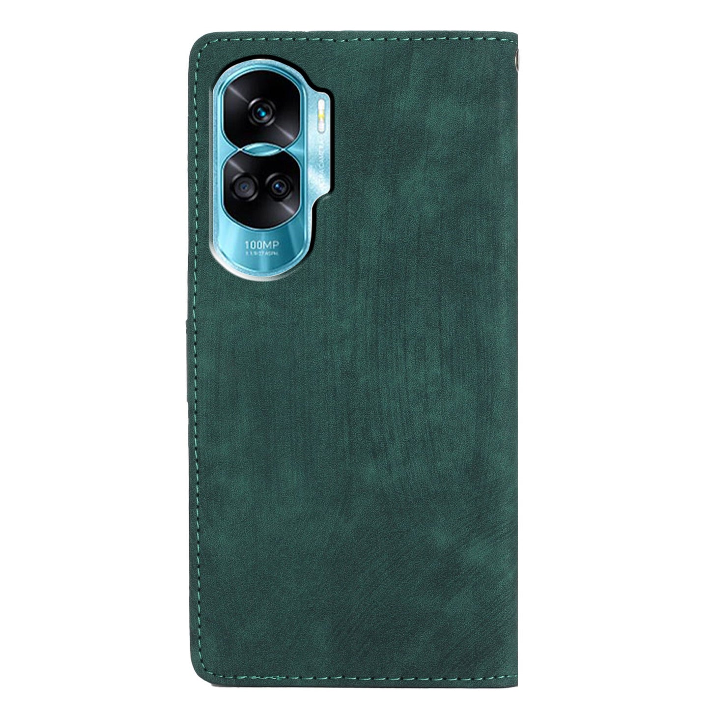 For Honor 90 Lite 5G / X50i 5G Case Solid Color PU Leather Wallet Phone Cover