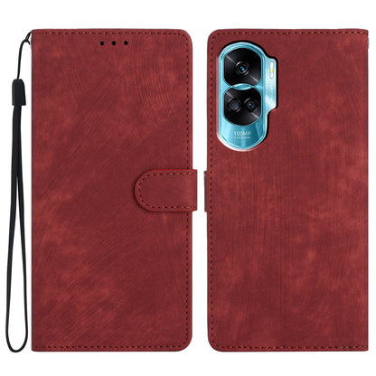 For Honor 90 Lite 5G / X50i 5G Case Solid Color PU Leather Wallet Phone Cover