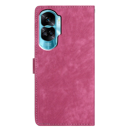 For Honor 90 Lite 5G / X50i 5G Case Solid Color PU Leather Wallet Phone Cover