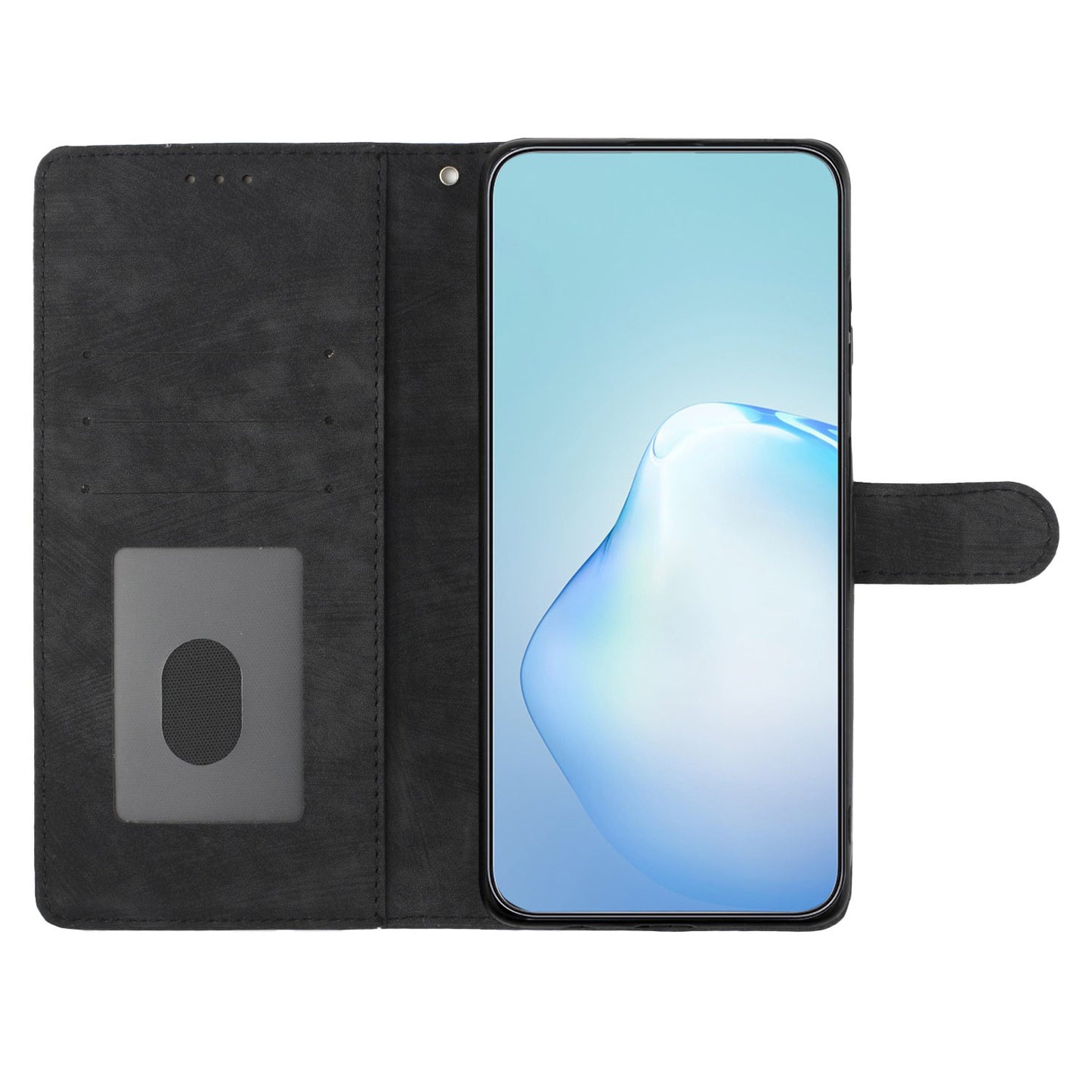 For Samsung Galaxy A05 4G Case PU Leather Folding Stand Solid Color Phone Cover