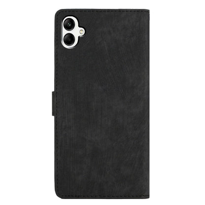 For Samsung Galaxy A05 4G Case PU Leather Folding Stand Solid Color Phone Cover