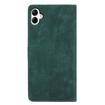 For Samsung Galaxy A05 4G Case PU Leather Folding Stand Solid Color Phone Cover