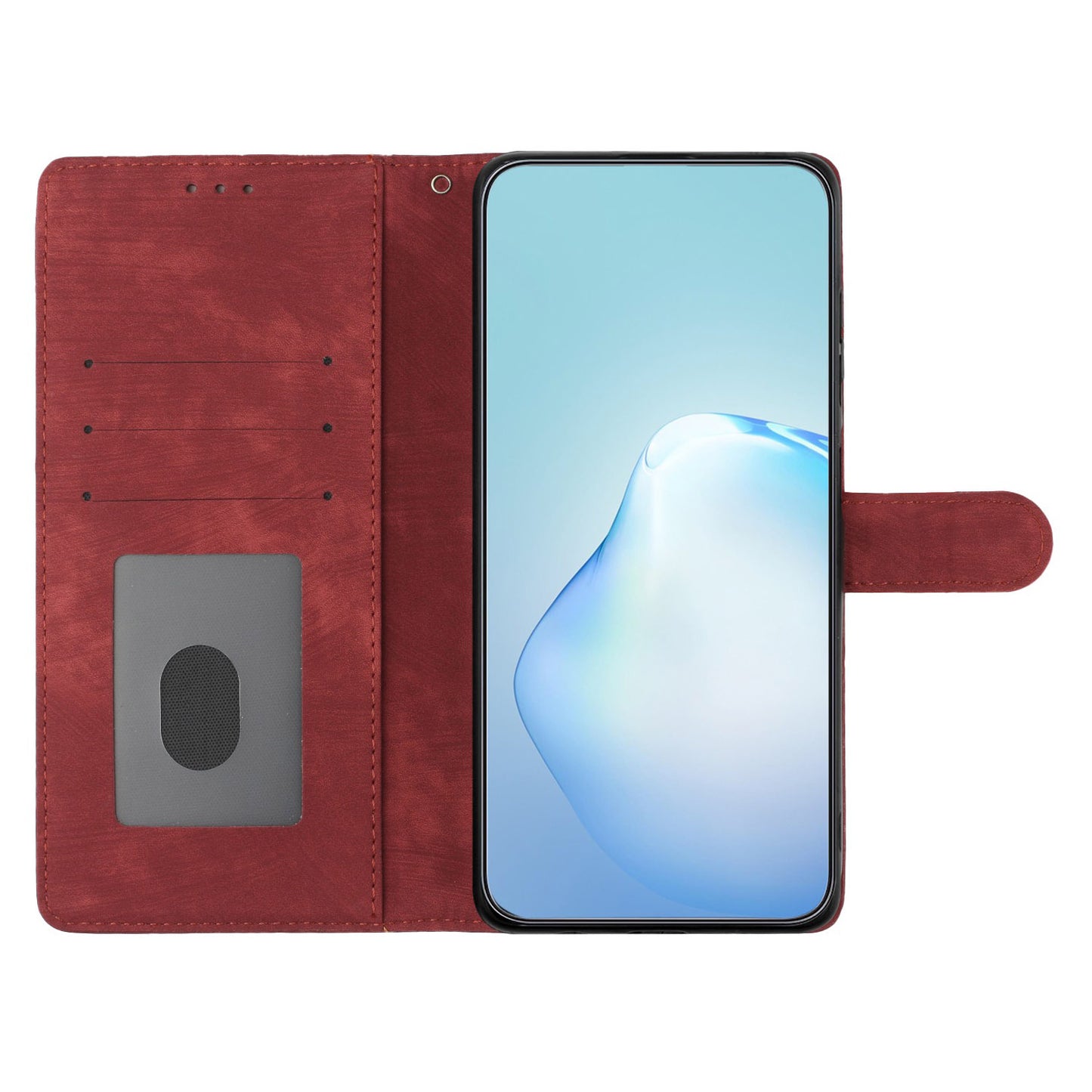 For Samsung Galaxy A05 4G Case PU Leather Folding Stand Solid Color Phone Cover
