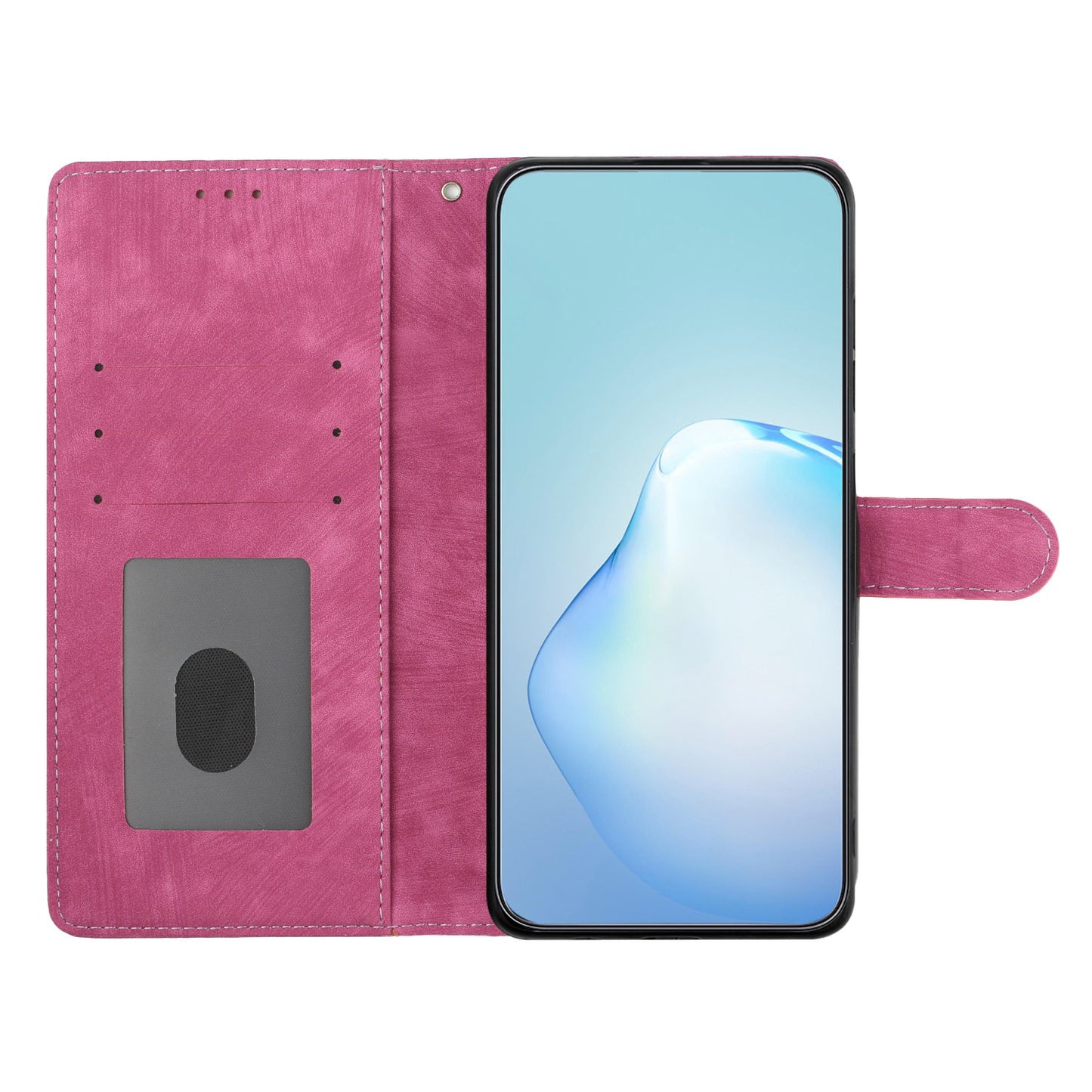 For Samsung Galaxy A05 4G Case PU Leather Folding Stand Solid Color Phone Cover