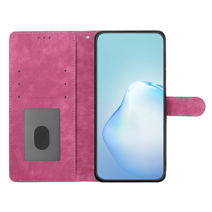 For Samsung Galaxy A05 4G Case PU Leather Folding Stand Solid Color Phone Cover