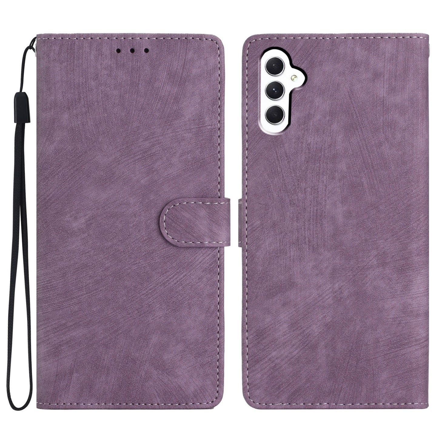 For Samsung Galaxy A05s 4G Case Skin-touch Feeling PU Leather Phone Cover