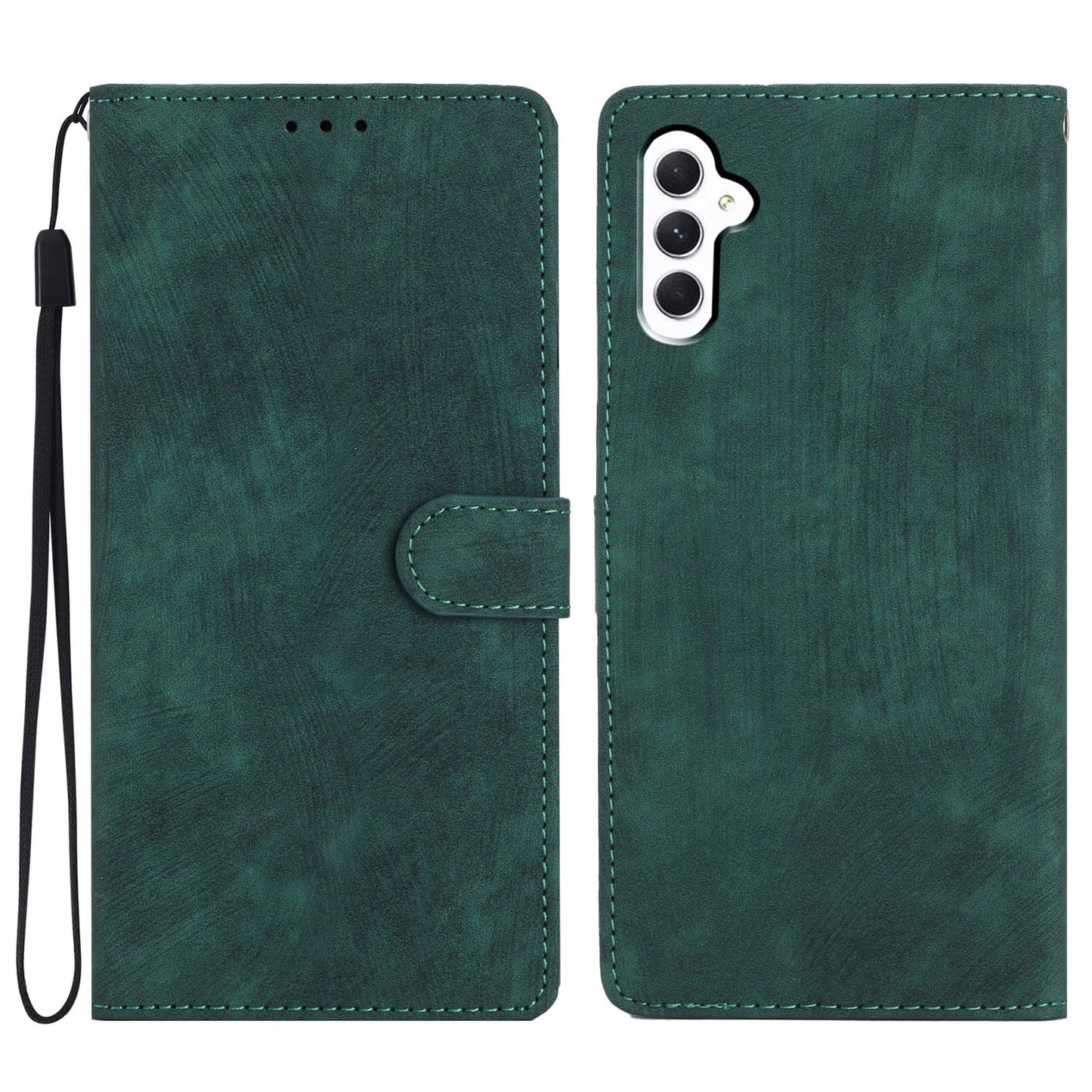 For Samsung Galaxy A05s 4G Case Skin-touch Feeling PU Leather Phone Cover