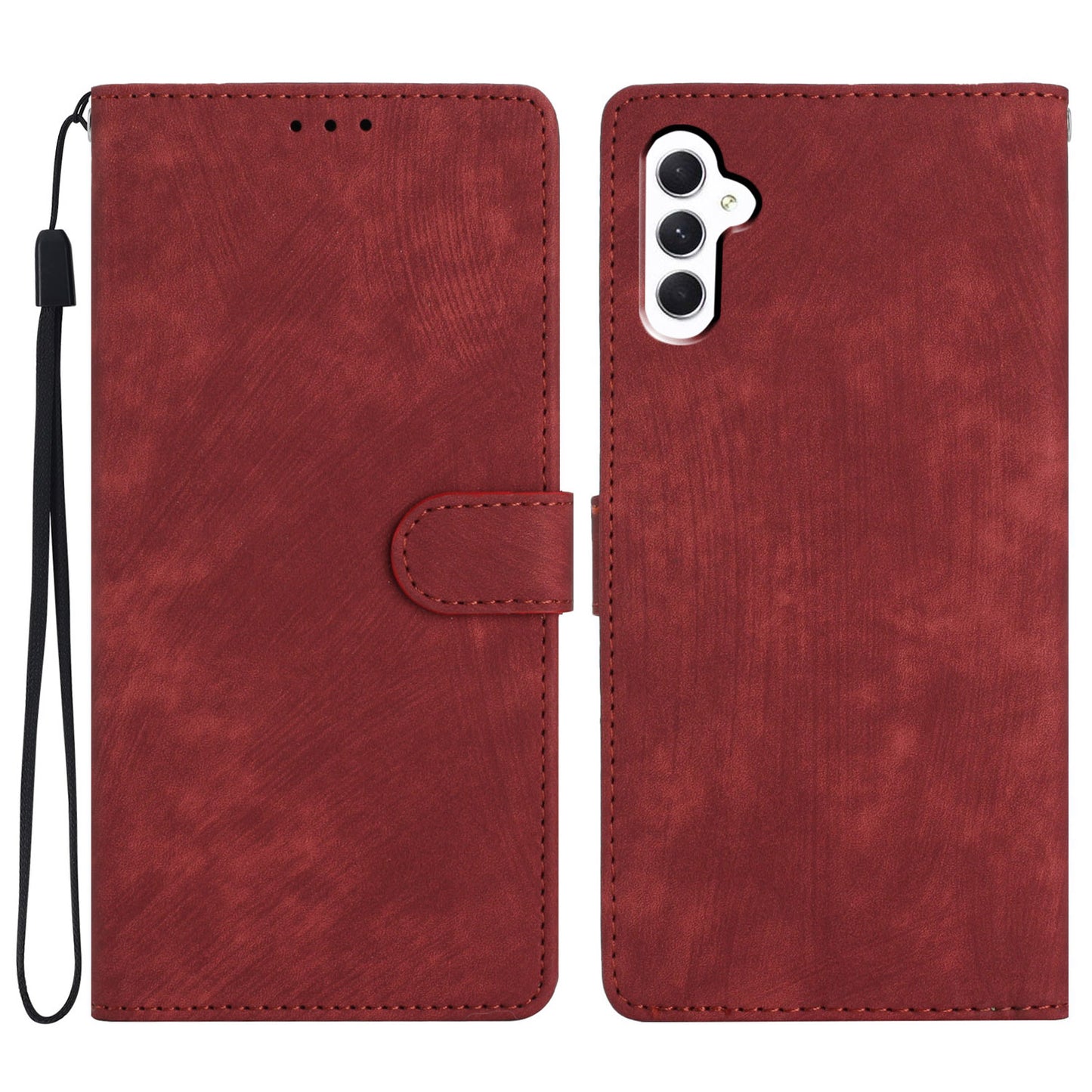 For Samsung Galaxy A05s 4G Case Skin-touch Feeling PU Leather Phone Cover