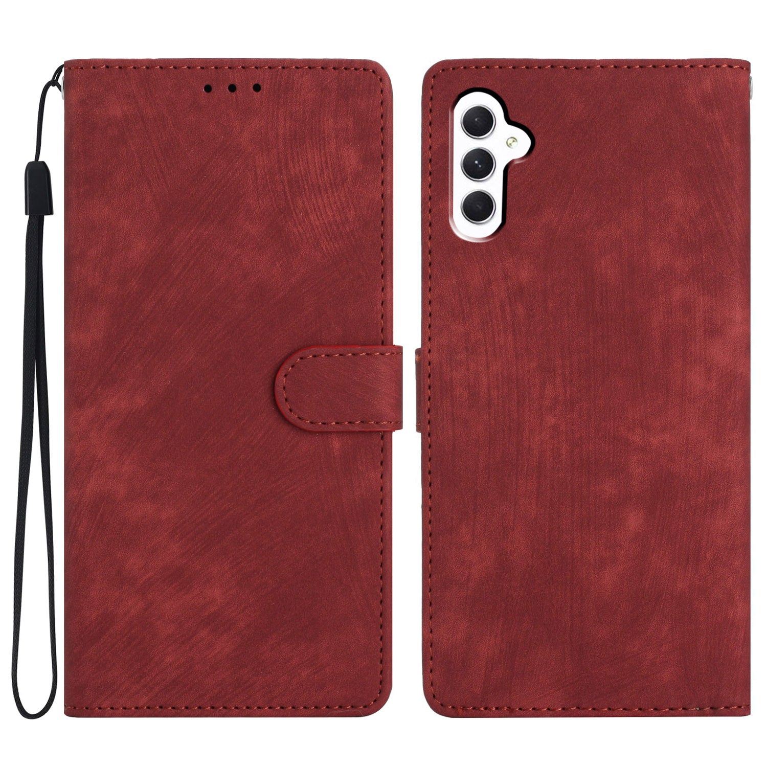 For Samsung Galaxy A05s 4G Case Skin-touch Feeling PU Leather Phone Cover