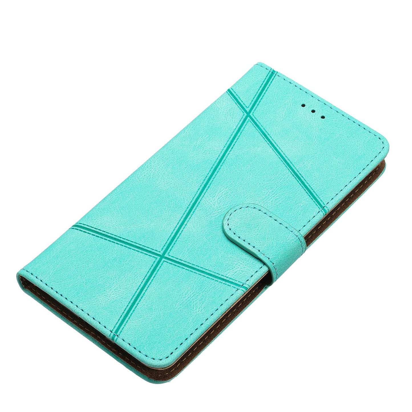 For Samsung Galaxy A05 4G Crazy Horse Texture Wallet Case PU Leather Imprinted Lines Phone Stand Cover