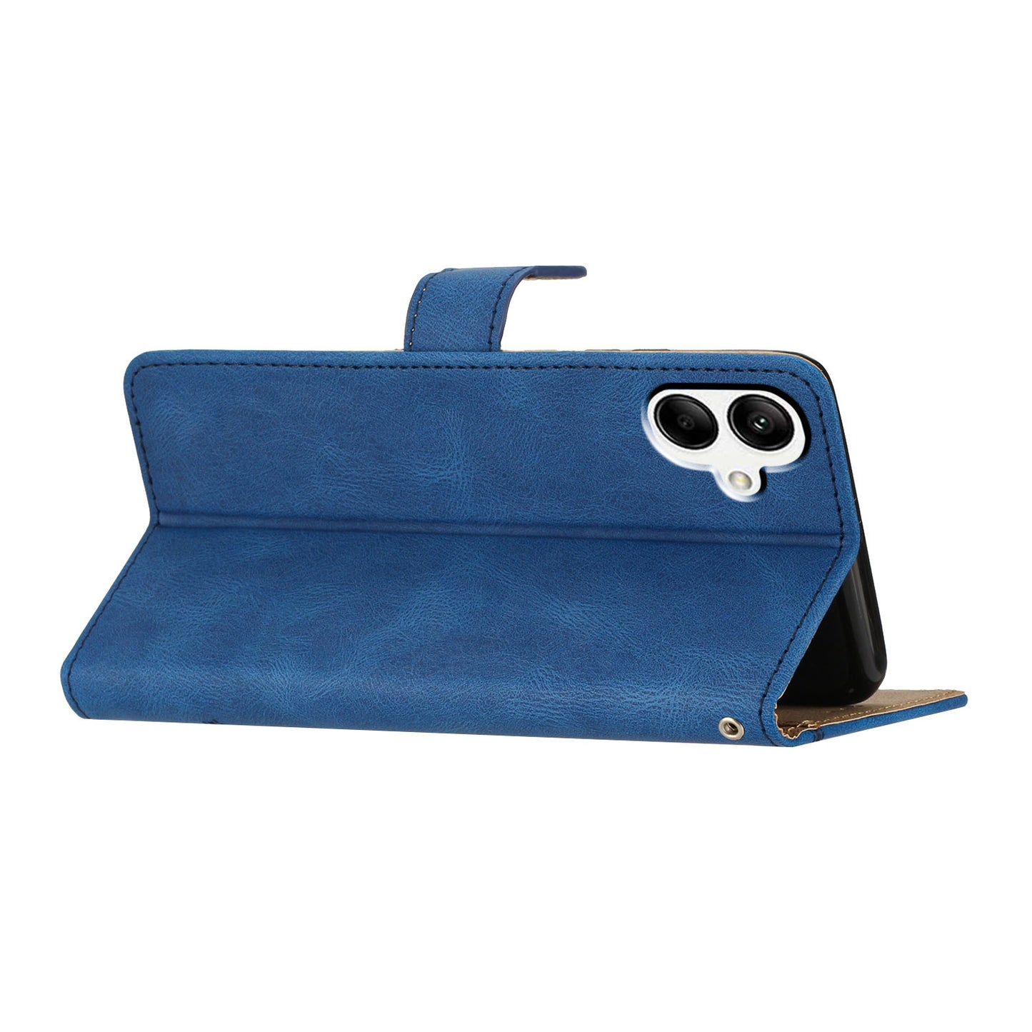 For Samsung Galaxy A05 4G Crazy Horse Texture Wallet Case PU Leather Imprinted Lines Phone Stand Cover