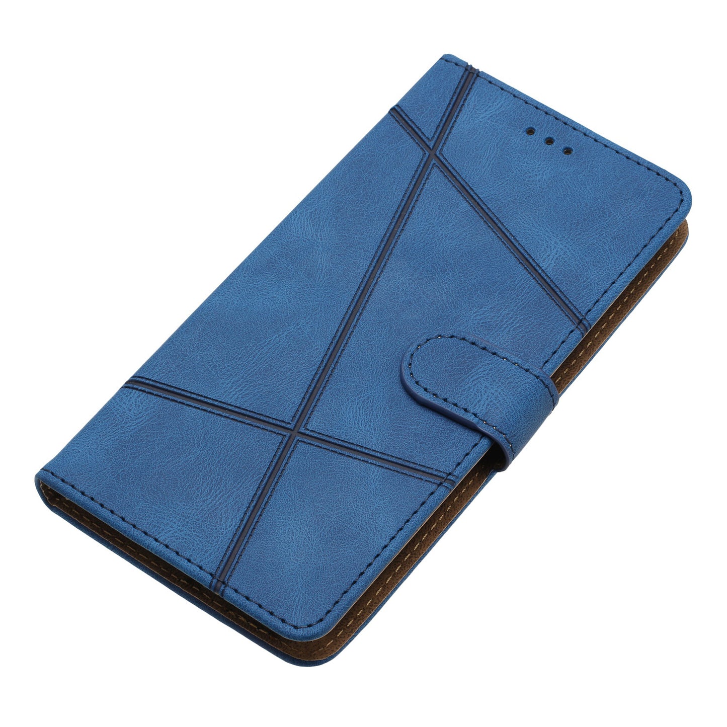 For Samsung Galaxy A05 4G Crazy Horse Texture Wallet Case PU Leather Imprinted Lines Phone Stand Cover