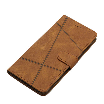 For Samsung Galaxy A05 4G Crazy Horse Texture Wallet Case PU Leather Imprinted Lines Phone Stand Cover