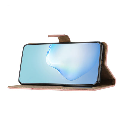 For Samsung Galaxy A05 4G Crazy Horse Texture Wallet Case PU Leather Imprinted Lines Phone Stand Cover