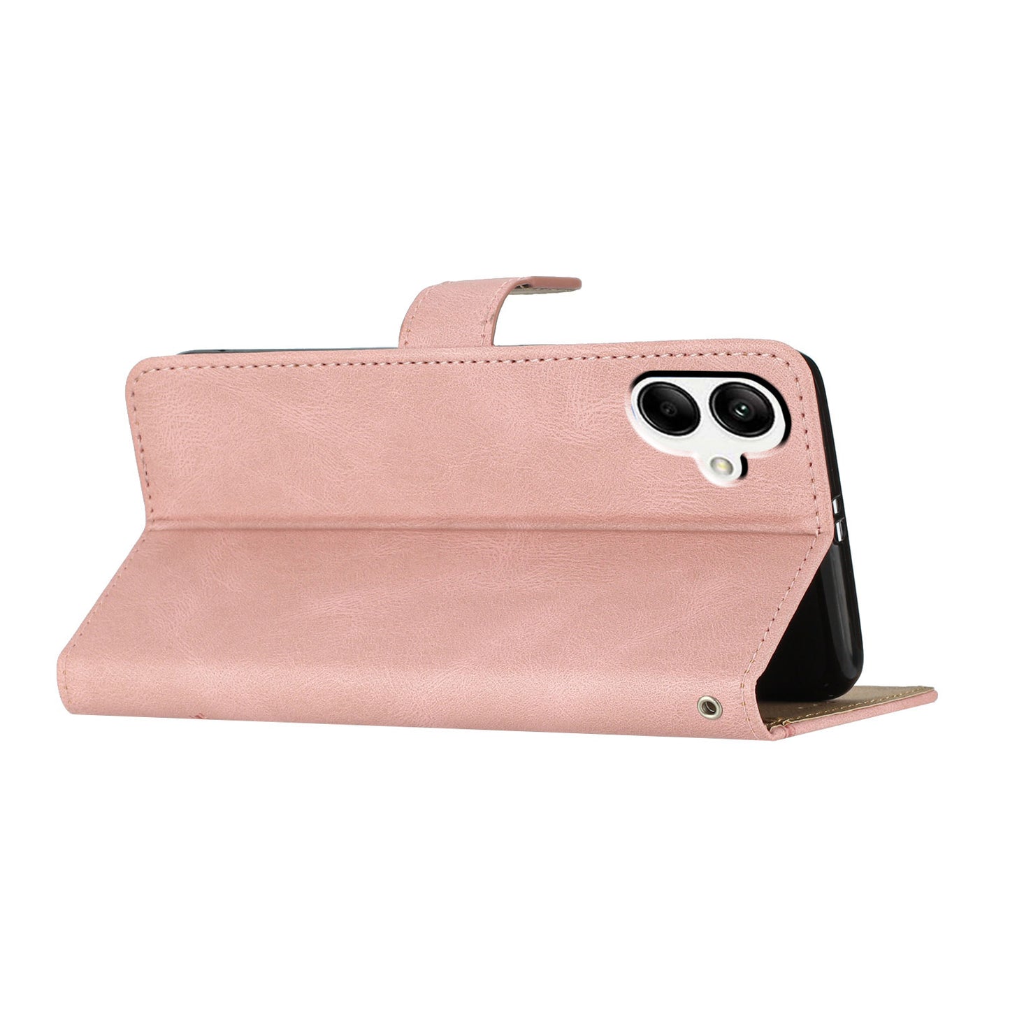 For Samsung Galaxy A05 4G Crazy Horse Texture Wallet Case PU Leather Imprinted Lines Phone Stand Cover
