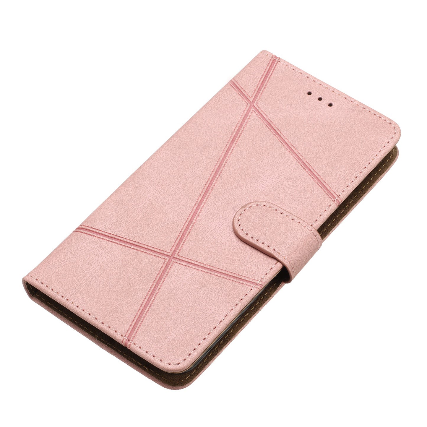 For Samsung Galaxy A05 4G Crazy Horse Texture Wallet Case PU Leather Imprinted Lines Phone Stand Cover