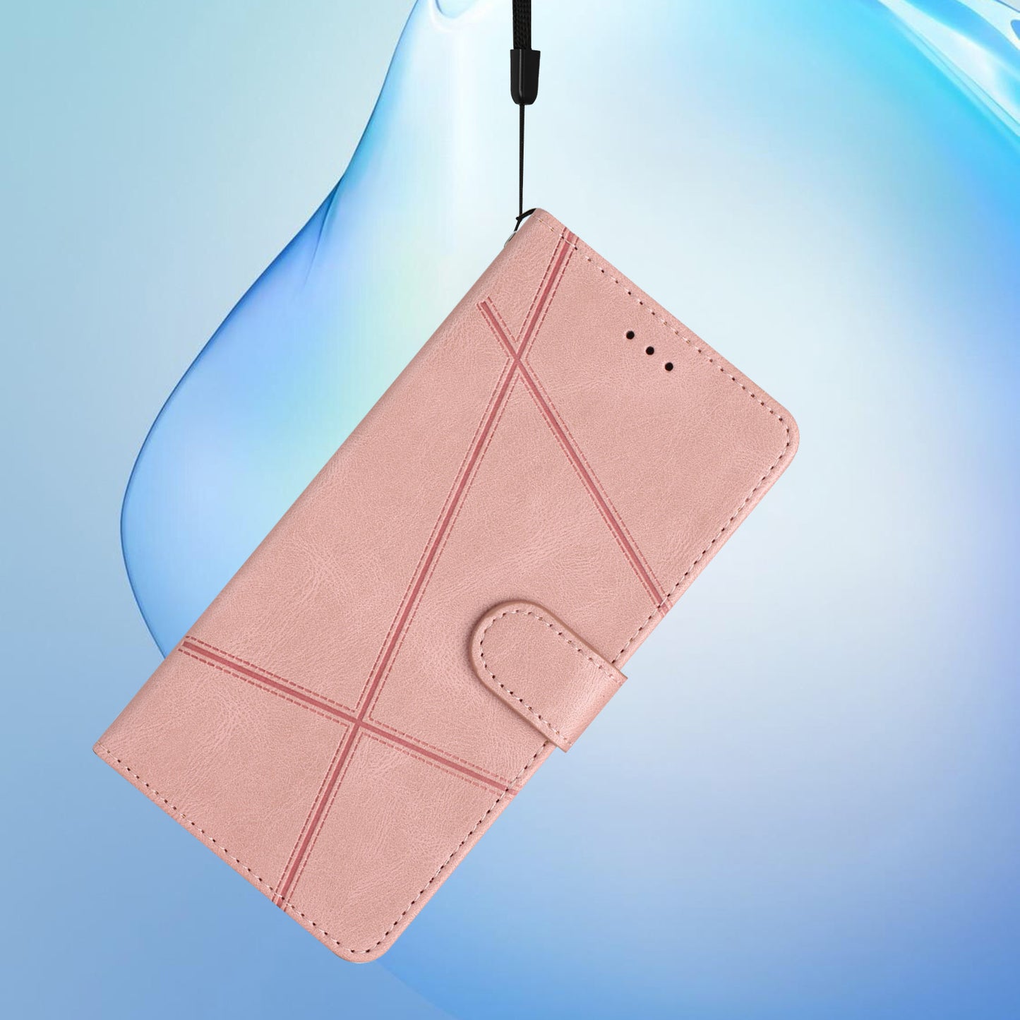 For Samsung Galaxy A05 4G Crazy Horse Texture Wallet Case PU Leather Imprinted Lines Phone Stand Cover