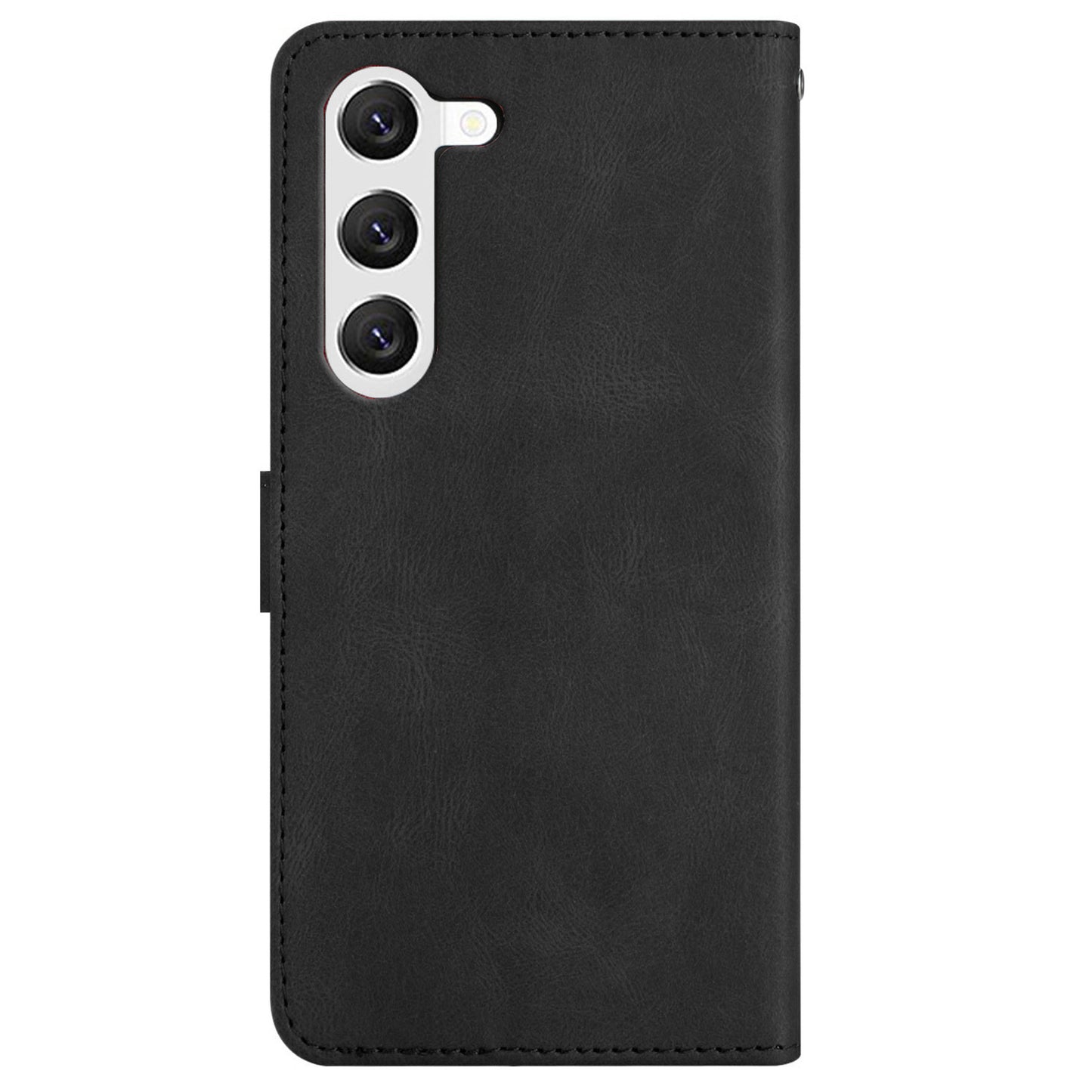 For Samsung Galaxy A05s Wallet PU Leather Stand Case Imprinted Lines Crazy Horse Texture Phone Cover