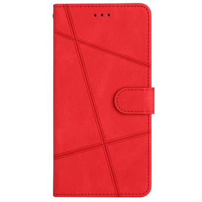 For Samsung Galaxy A05s Wallet PU Leather Stand Case Imprinted Lines Crazy Horse Texture Phone Cover