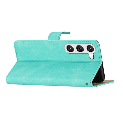 For Samsung Galaxy A05s Wallet PU Leather Stand Case Imprinted Lines Crazy Horse Texture Phone Cover