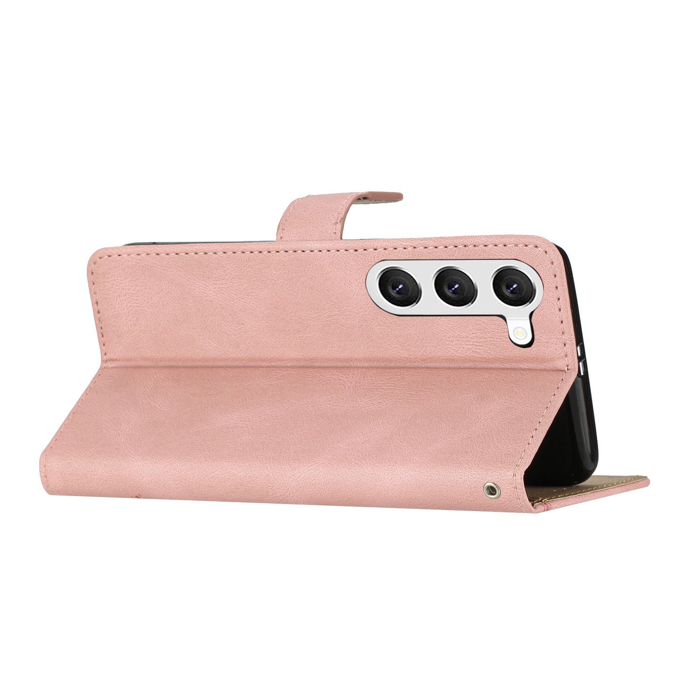 For Samsung Galaxy A05s Wallet PU Leather Stand Case Imprinted Lines Crazy Horse Texture Phone Cover
