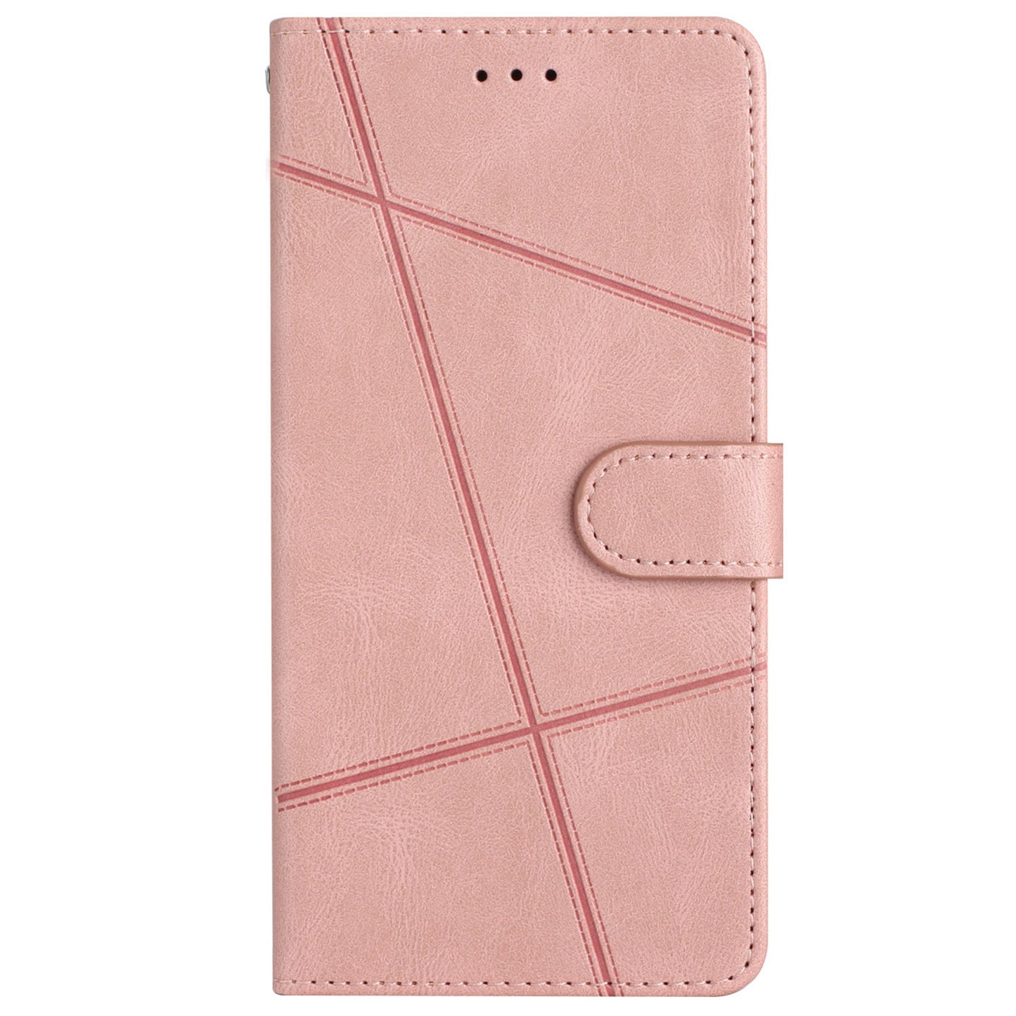 For Samsung Galaxy A05s Wallet PU Leather Stand Case Imprinted Lines Crazy Horse Texture Phone Cover
