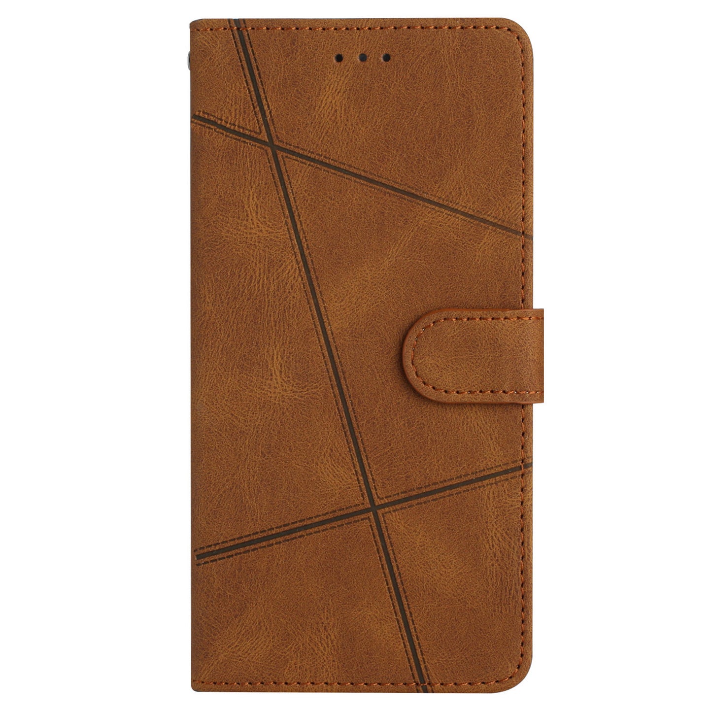 For Samsung Galaxy A05s Wallet PU Leather Stand Case Imprinted Lines Crazy Horse Texture Phone Cover