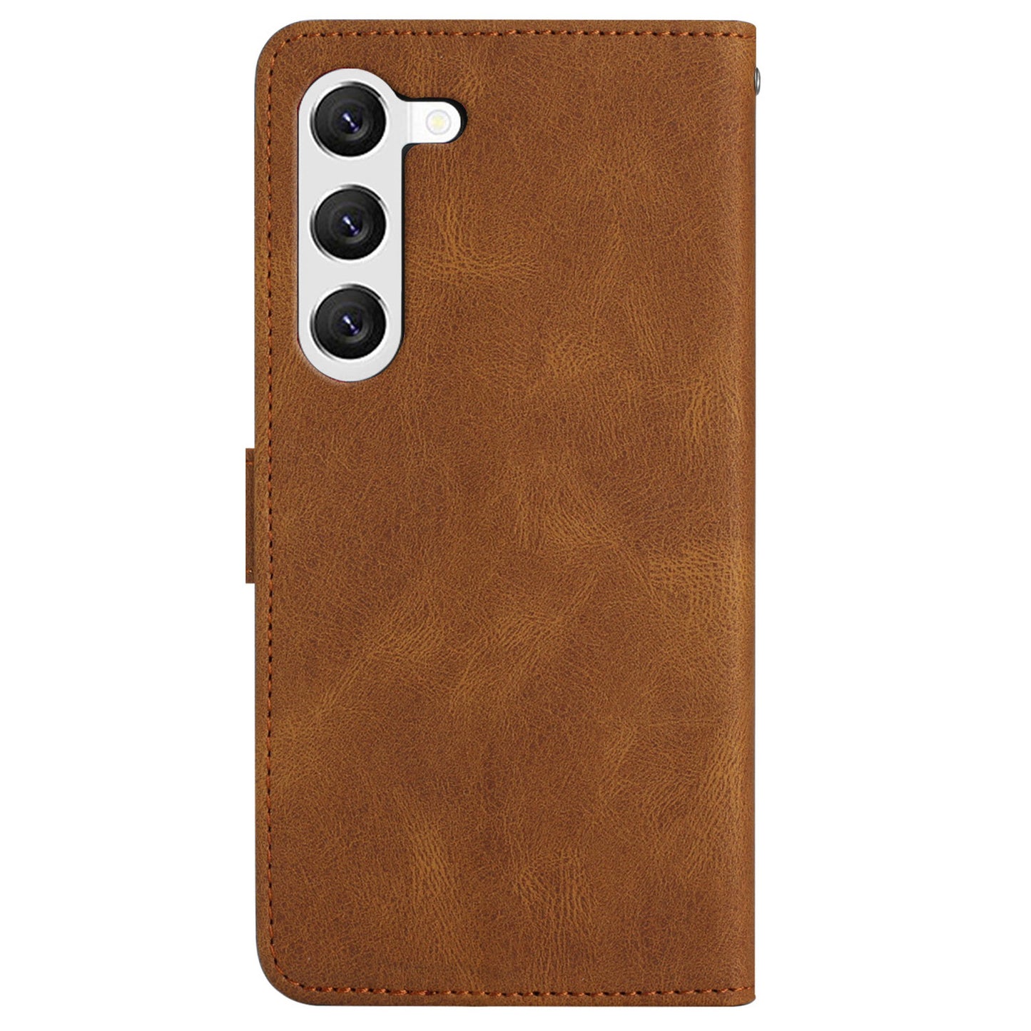 For Samsung Galaxy A05s Wallet PU Leather Stand Case Imprinted Lines Crazy Horse Texture Phone Cover