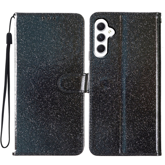 For Samsung Galaxy A05s 4G Case Glittery PU Leather Phone Cover with Wallet Stand