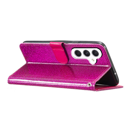 For Samsung Galaxy A05s 4G Case Glittery PU Leather Phone Cover with Wallet Stand